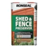 Ronseal Shed & Fence Preserver Light Brown - 5L -Home Style Shop 12807055 6884831953465192
