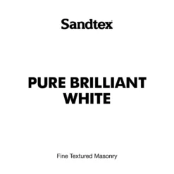 Sandtex® Textured Masonry Paint Pure Brilliant White - 5L -Home Style Shop 12807345 1194871506187244