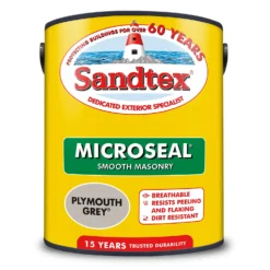 Sandtex® Ultra Smooth Masonry Paint Plymouth Grey - 5L -Home Style Shop 12808377 1264871501458140
