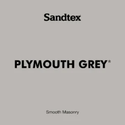Sandtex® Ultra Smooth Masonry Paint Plymouth Grey - 5L -Home Style Shop 12808377 5924871501480487