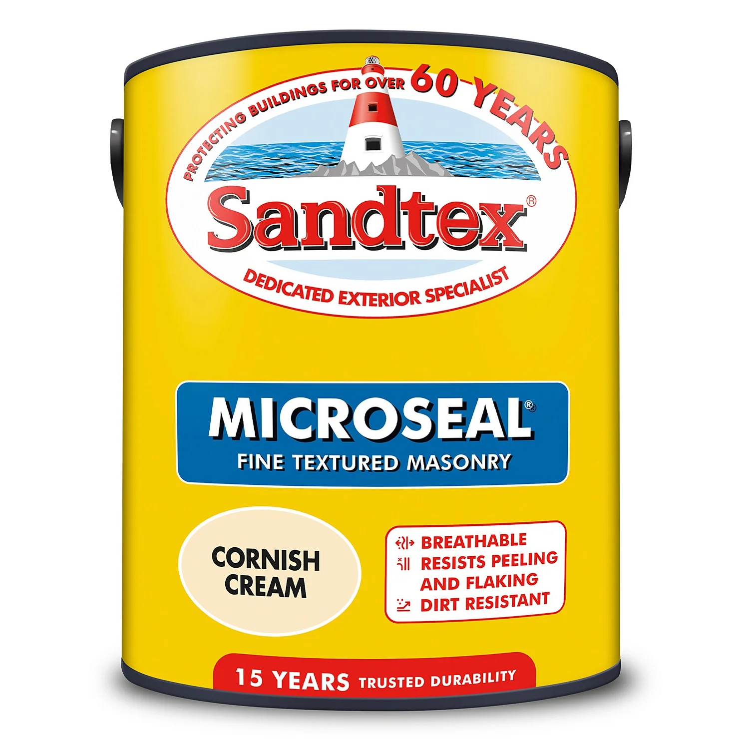 Sandtex® Textured Masonry Paint Cornish Cream - 5L 9 Sandtex® Textured Masonry Paint Cornish Cream - 5L - Image 8