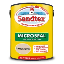 Sandtex® Ultra Smooth Masonry Paint Sandstone - 5L -Home Style Shop 12809735 1384871560234734