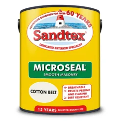 Sandtex® Ultra Smooth Masonry Paint Cotton Belt - 5L -Home Style Shop 12809833 7564871561590914