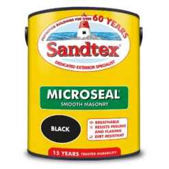 Sandtex® Ultra Smooth Masonry Paint Black - 5L -Home Style Shop 12810261 1394871319047076
