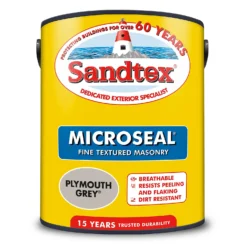 Sandtex® Textured Masonry Paint Plymouth Grey - 5L -Home Style Shop 12813211 1874871565749772