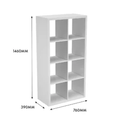Clever Cube 4x2 Storage Unit - White -Home Style Shop 12813309 4585014368217440