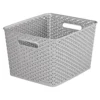 Curver My Style Large Rectangular Plastic Storage Basket - Grey - 18L -Home Style Shop 12814518 1354831970374356