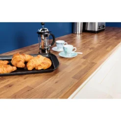 None Golden Oak Kitchen Worktop - Profile Edge - 300 X 60 X 3.8cm -Home Style Shop 12816820 1624833225708003