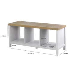 Clever Cube 1x3 Storage Unit With Legs - White -Home Style Shop 12824159 1165052927610062