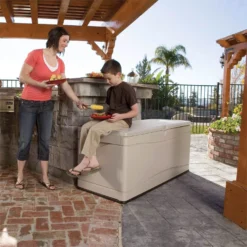 Lifetime Heavy-Duty Plastic Garden Storage Box 492 Litres -Home Style Shop 12826331 1234833225774843