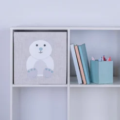 None Kids' Compact Cube Fabric Insert - Bear -Home Style Shop 12833815 8734832955596676