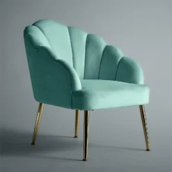 Sophia Scallop Occasional Chair - Duck Egg Blue -Home Style Shop 12834895 1504833175656834
