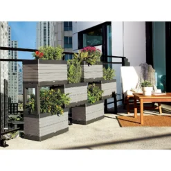 Modular Planter Set - Grey 10 Modular Planter Set - Grey -Home Style Shop 12836339 1664845831850113