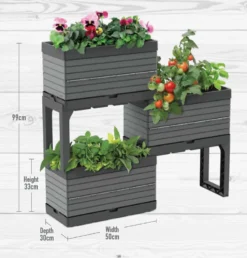 Modular Planter Set - Grey 11 Modular Planter Set - Grey -Home Style Shop 12836339 1784853672800836
