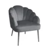 Sophia Scallop Occasional Chair - Grey -Home Style Shop 12838886 1074841227080300