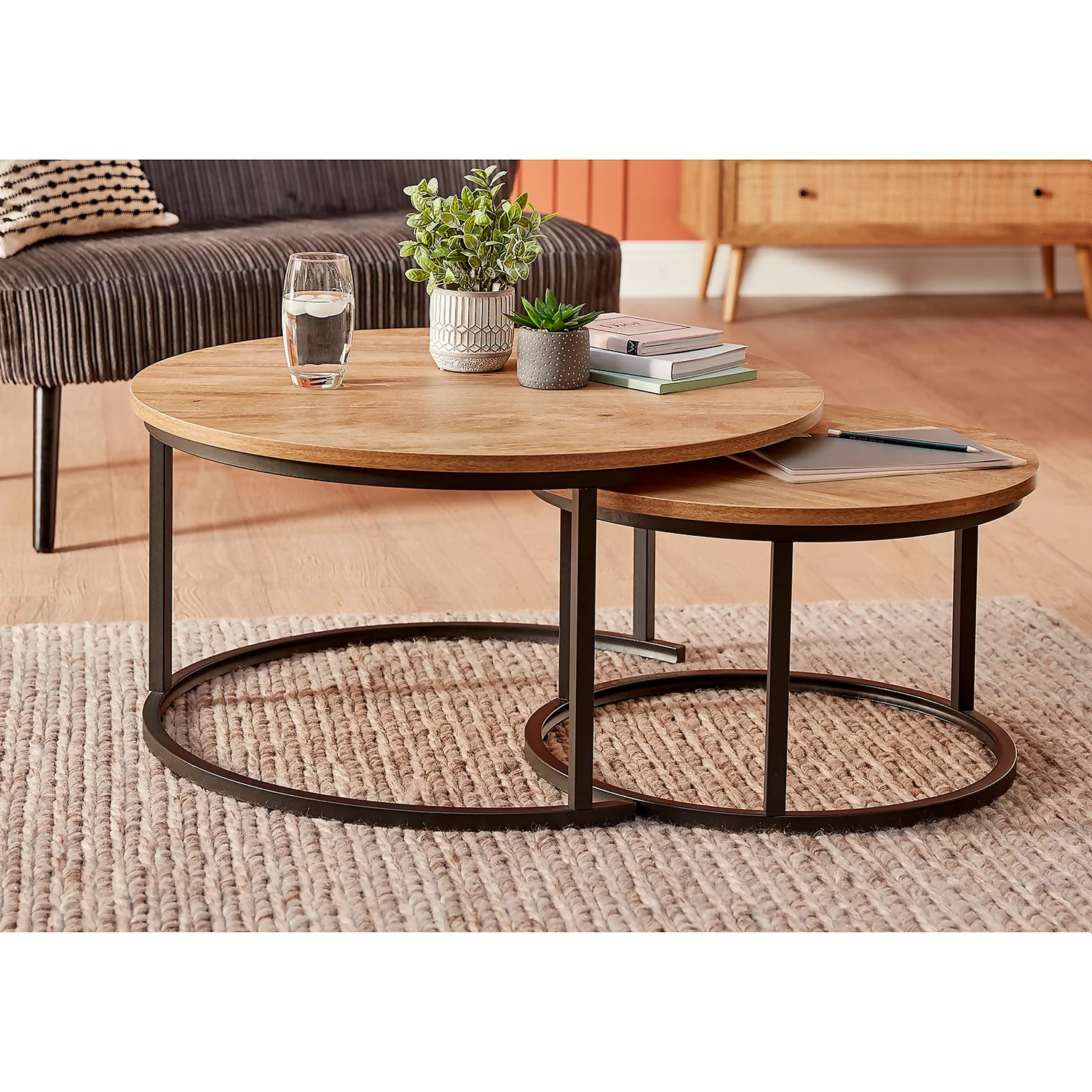 Kubu Coffee Table Nest - Set Of 2 4 Kubu Coffee Table Nest - Set Of 2 - Image 2