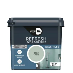 Maison Deco Refresh Bathroom Wall Tile Paint Sage - 750ml