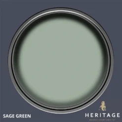 Dulux Heritage Matt Emulsion Paint Sage Green - 2.5L -Home Style Shop 12882022 1174843785306036