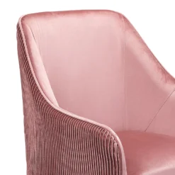 Pia Pleat Swivel Chair - Rose -Home Style Shop 12882869 2114887373381713