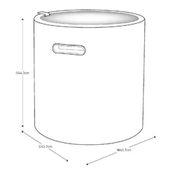 Keter Cool Stool Outdoor Ice Cooler Table 39L - Graphite -Home Style Shop 12884590 6574864304895723