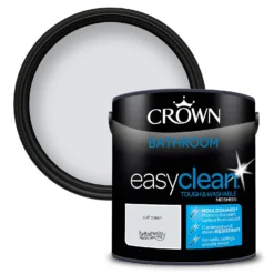 Crown Easyclean® Mouldguard+ Bathroom Mid Sheen Washable Multi Surface Paint Soft Steel® - 2.5 L