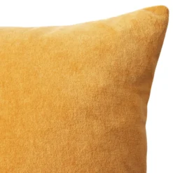 House Beautiful Velvet Linen Cushion - 45x45cm - Ochre -Home Style Shop 12887007 5864947432597234