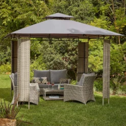 Florence Gazebo With Rattan Panels -Home Style Shop 12887045 2114843668941715