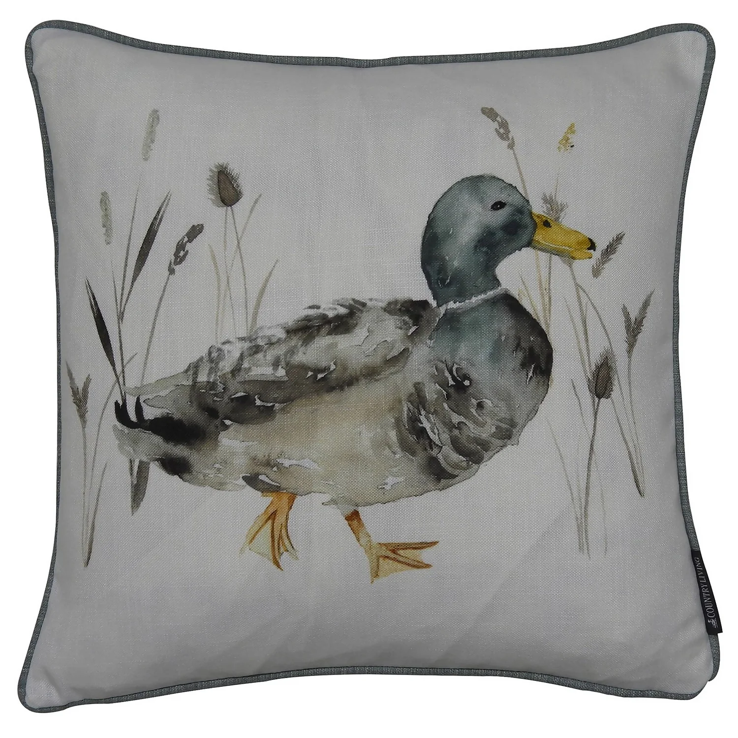 Country Living Duck Print Cushion - 43x43cm 3 Country Living Duck Print Cushion - 43x43cm