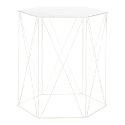 Hex Side Table Set Of 2 White -Home Style Shop 12888151 2124947208453494