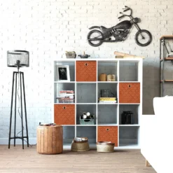 Clever Cube Quilted Velvet Insert - Rust -Home Style Shop 12932959 1814900282732383