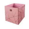 Clever Cube Velvet Geometric Insert - Pink & Rose Gold -Home Style Shop 12932960 1894887876770016