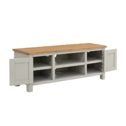Norbury Wide TV Stand - Grey -Home Style Shop 12940856 1484873338403434
