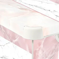 Curver Stockholm Mixed Marble Deco Storage Box - Pink & White 22L -Home Style Shop 13148481 3484896660241833