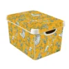 Curver Stockholm Stork Deco Storage Box - Yellow - 22L -Home Style Shop 13169628 4924898511790251