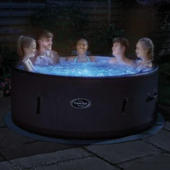CleverSpa Cornwall 7 Person Drop Stitch Hot Tub With Wi-Fi-enabled CleverLink App & Halo LED Light -Home Style Shop 13176137 9584924483285692