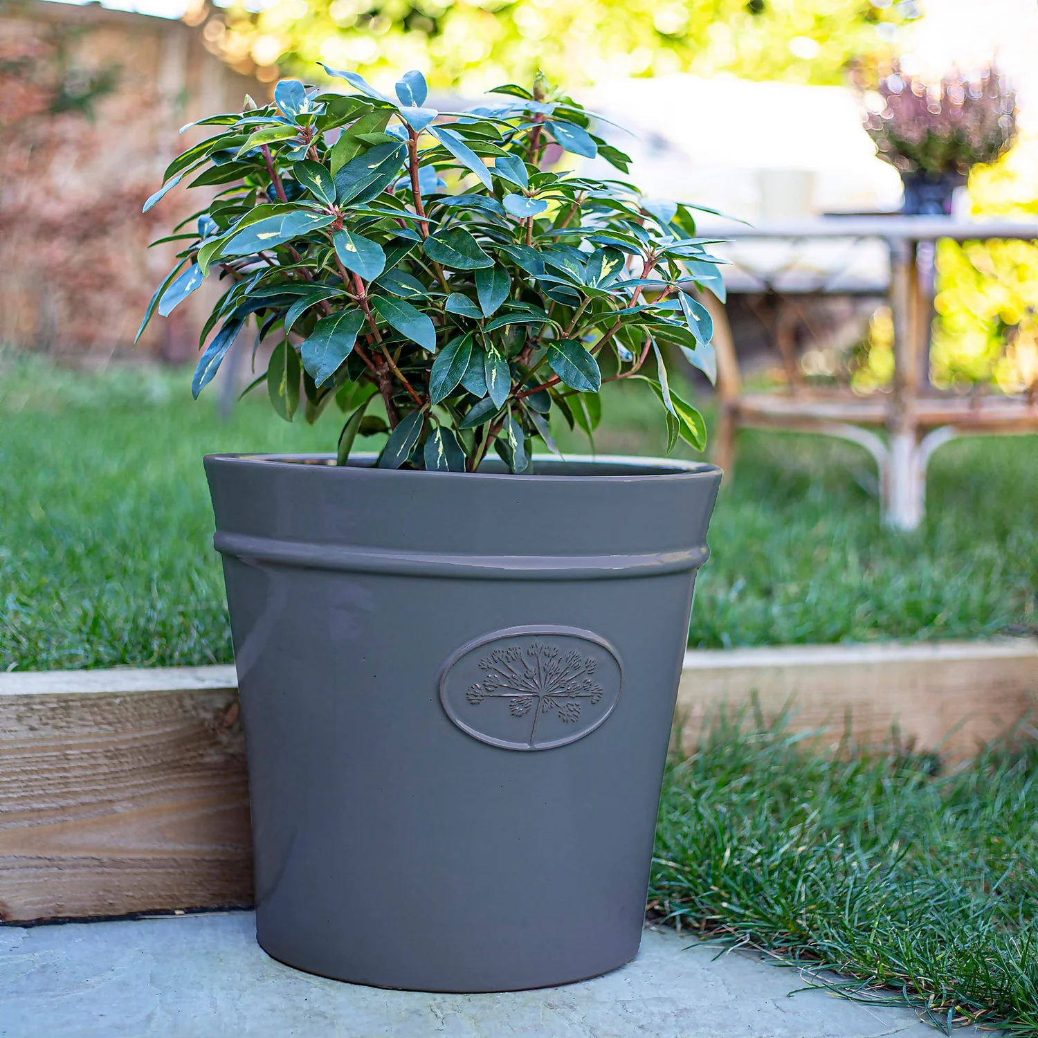 Country Living Heritage Denim Cone Pot - 41cm 4 Country Living Heritage Denim Cone Pot - 41cm - Image 2