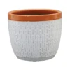 House Beautiful 2 Tone Orange Rim Egg Pot - 31cm -Home Style Shop 13188803 8914933184002413