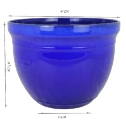 Maddison Royal Blue Planter - 45cm -Home Style Shop 13190833 4294926229099605