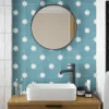Country Living Starry Skies Peacock Teal Porcelain Wall & Floor Tile - 200 X 200mm - 0.52sqm Pack -Home Style Shop 13220582 1814909608243723