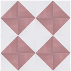 House Beautiful Cube Blush Porcelain Wall & Floor Tile 200 X 200mm - 0.52sqm Pack -Home Style Shop 13220593 3034915382768139