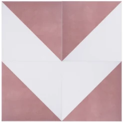 House Beautiful Cube Blush Porcelain Wall & Floor Tile 200 X 200mm - 0.52sqm Pack -Home Style Shop 13220593 8314915382702721