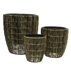 Kate Round Rattan Planter - Medium -Home Style Shop 13222499 1644934511057963