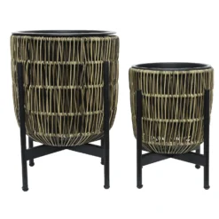 Kate Round Rattan Planter With Legs - Medium -Home Style Shop 13222505 1744929320600625