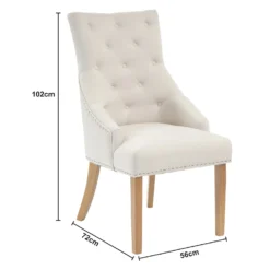 Annabelle Dining Chairs - Set Of 2 - Natural -Home Style Shop 13223759 7874926483748242