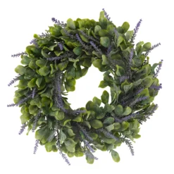 Artificial Lavender Whirl Wreath