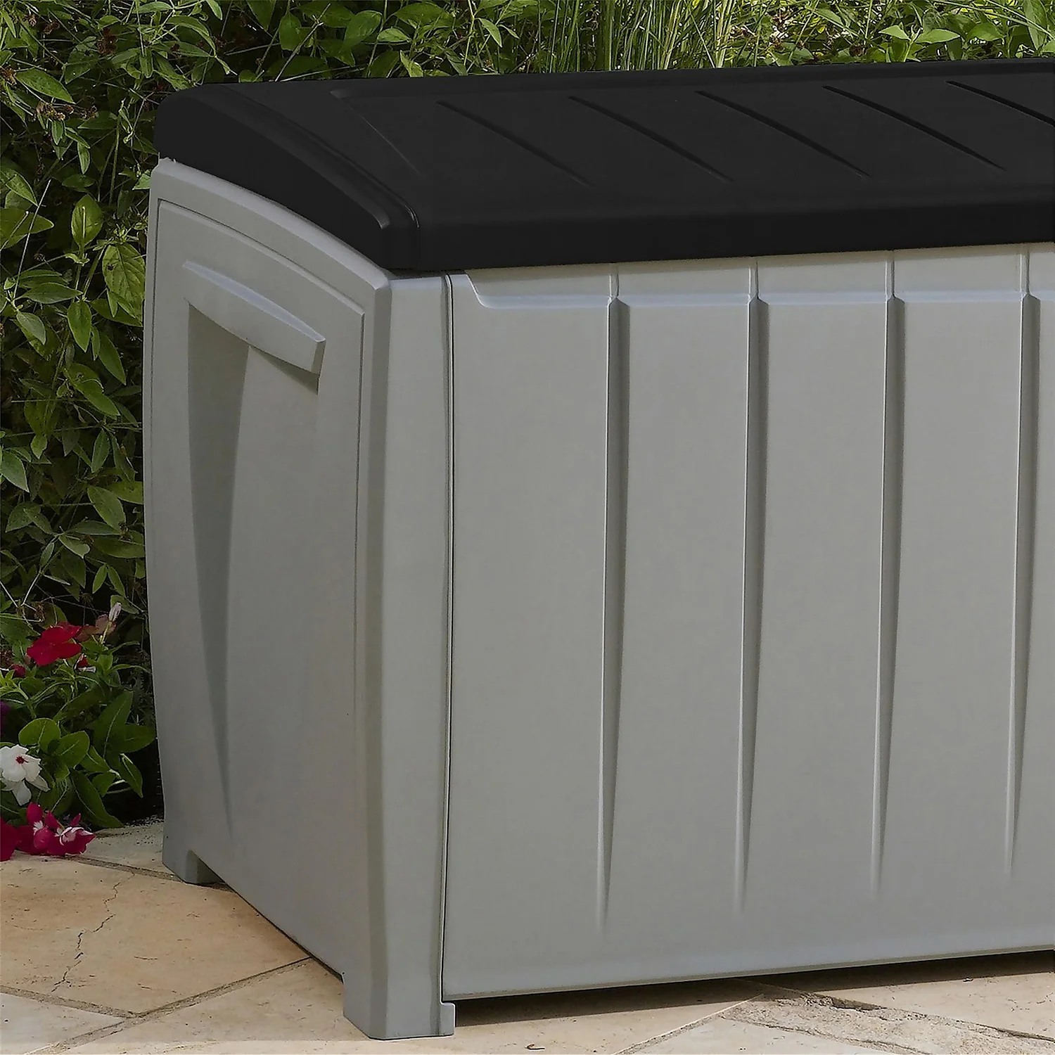 Keter Ace Outdoor Garden Storage Box 124 X 55 X 62.5 Cm - Grey And Black 10 Keter Ace Outdoor Garden Storage Box 124 X 55 X 62.5 Cm - Grey And Black - Image 8
