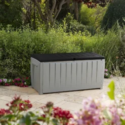 Keter Ace Outdoor Garden Storage Box 124 X 55 X 62.5 Cm - Grey And Black 13 Keter Ace Outdoor Garden Storage Box 124 X 55 X 62.5 Cm - Grey And Black -Home Style Shop 13432924 5964947994547391