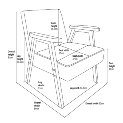 Alex Mid Century Armchair - Ochre -Home Style Shop 13514419 1045061732415674