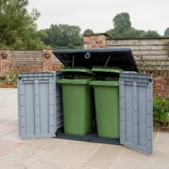 Keter Store It Out Ace Outdoor Garden Storage Shed 1200L - Grey / Graphite -Home Style Shop 13531577 7064925770968030