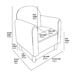 Barry Boucle Armchair - Cream -Home Style Shop 13644170 1375018742914622